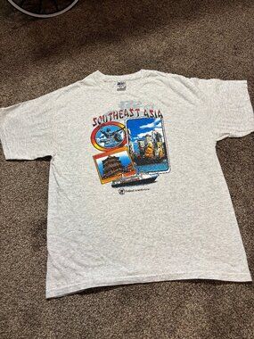 Gildan Southeast Asia Holland America Line Graphic Tee in Gray - L